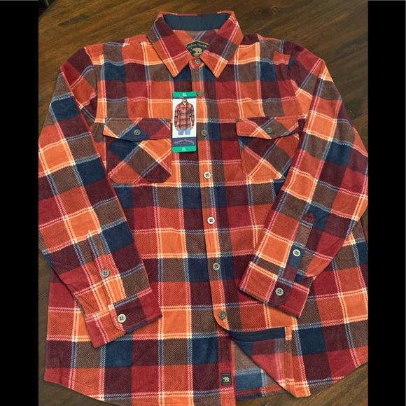 - NWT Freedom Foundry fleece plaid shirt Size XL and XXL - Picture 11 of 11